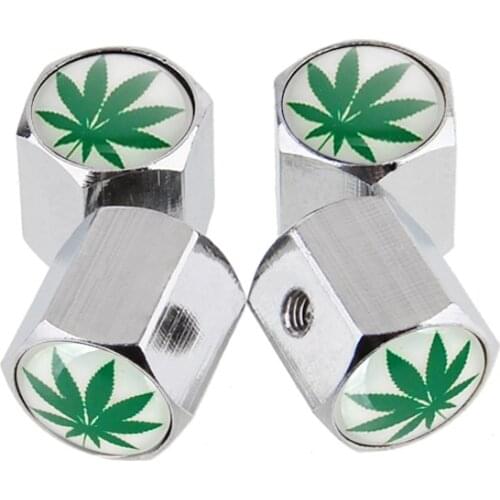 Car Accessories Auto Wheel Tire Valve Stem Caps for Leaf logo for Audi F150 Chevrolet Infiniti Lexus Hyundai Daihatsu Citroen DS