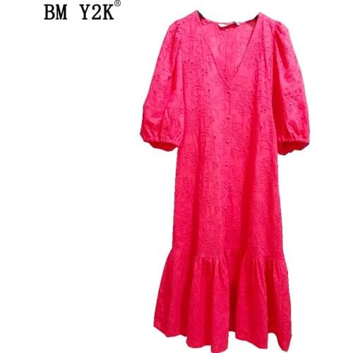 Свободные летние платья BM Y2K China At AliExpress