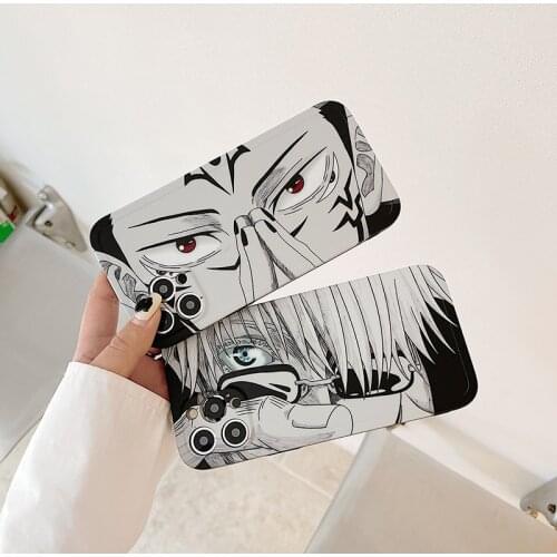 Hot Anime Jujutsu Kaisen Satoru Gojo Sketch Case For iPhone 12 11 Pro Max 8 7 Plus XR X XS Max SE 2020 IMD Soft Protective Cover