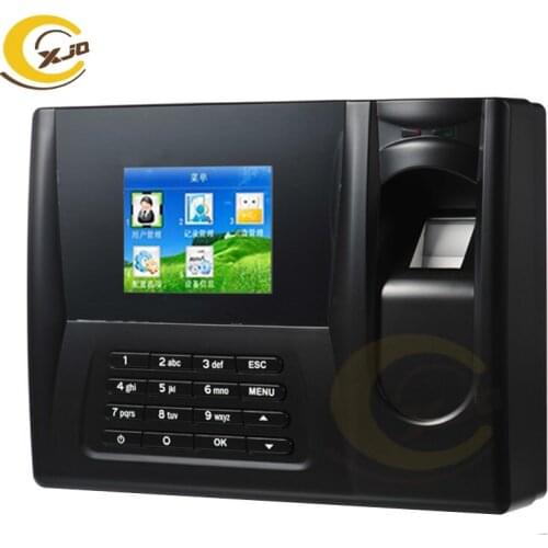 XJQ Standalone Biometric Fingerprint Time Clock Recorder Attendance Employee Digital Machine Electronic Punch ID Card Terminal