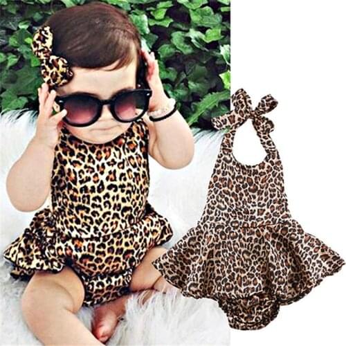 Baby Leopard Bodysuit Baby Clothing Cool Girls Original Bodysuits Suit Set Body Jumpsuit Summer Style