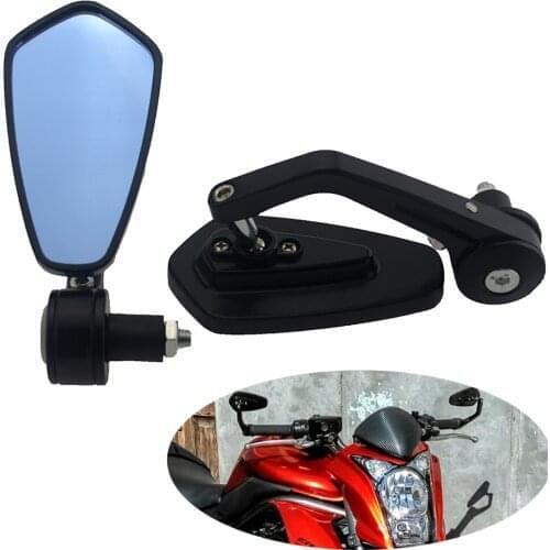 For KTM BMW Ducati Aprilia Victory Triumph Motorcycle Bike Cruiser Chopper ATV Aluminum 7/8'' 22mm Bar End Side Rear View Mirror