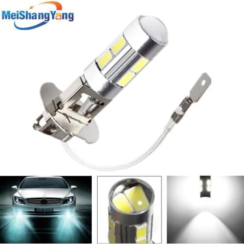 H3 10 led car light Fog led high power lamp 5630 smd Auto car led bulbs Car Light Source parking 12V 6000K Headlight White