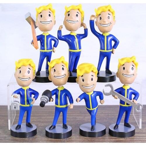 Fallout Vault Boy Bobble Head Figure Doll Collectible PVC Figurals Model Toys 7 Styles