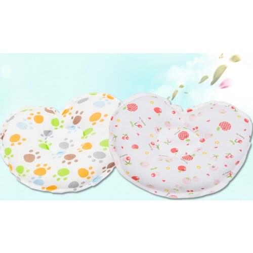 Cute Baby Pillow Girl High Quality Cushion Newborn Head Shape Prevent Flat Head Love Heart Bedding Nursing Pillow Infant Boy