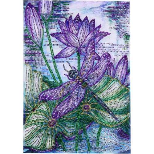 5D DIY Full Drill Special Shaped Diamond Painting Dragonfly Embroidery Kit