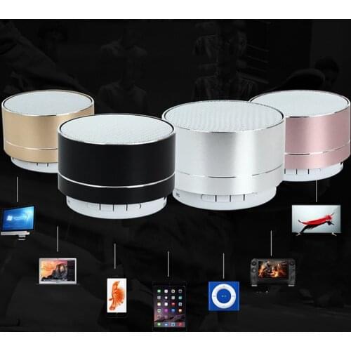 New Mini outdoor Speakers Bluetooth Speaker Stereo Music Subwoofer Portable LED Loudspeaker Hands-free Call FM TF Card Line-in