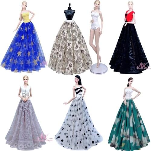 NK Mix Style Newest Doll Ballet Dress Super Model Fashion Outfit For Barbie Doll Accessories Child Toys Girl' Gift 272 JJ