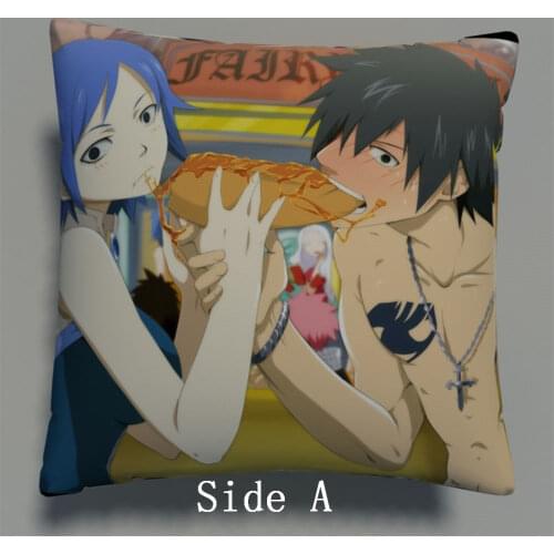 New Fairy Tail Anime two side Pillowcases Hugging Pillow Cushion Case Cover Otaku Gift 635