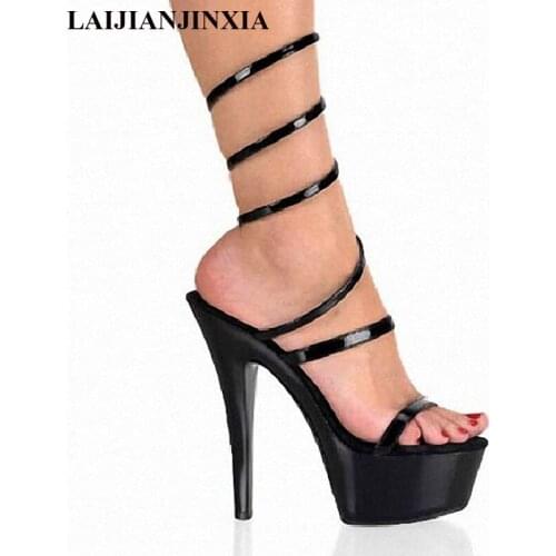 New Sexy 17 CM High-Heeled Sandals Nightclub Dance Shoes Pole Dancing Shoes Model High Heels Womens Shoes