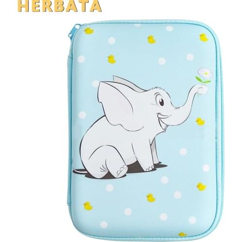 Simple large-capacity pencil case small fresh pencil case girl creative stationery box multi-function EVA pencil case CL-19210