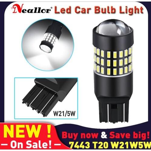 T20 7443 W21W 7440A Led Canbus Drl Reverse Turn Side Lights Bulbs On Cars P21w 1156 Ba15s 7506 Backup Brake Diode Lamps For Auto