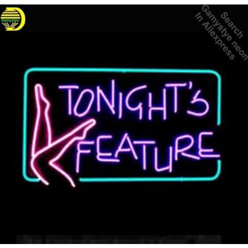 Tonights Feature Neon Sign Glass Tube Cool Neon Bulbs Beer Bar Pub Recreation Home Frame Sign Advertise Display neon lights Sign
