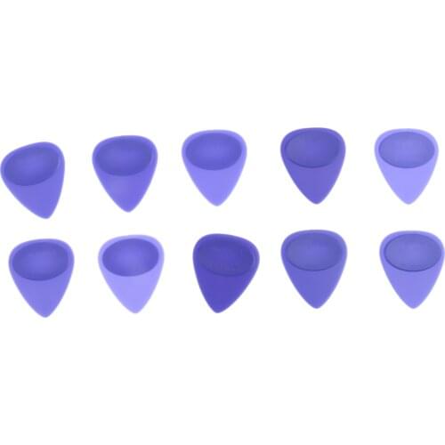 Tooyful 10Pcs Non-Slip Ukulele Felt Picks Plectrum Guitar Bass Mediator Genuine Soft Pure Wool Parts for Mandolin Banjo Guitar