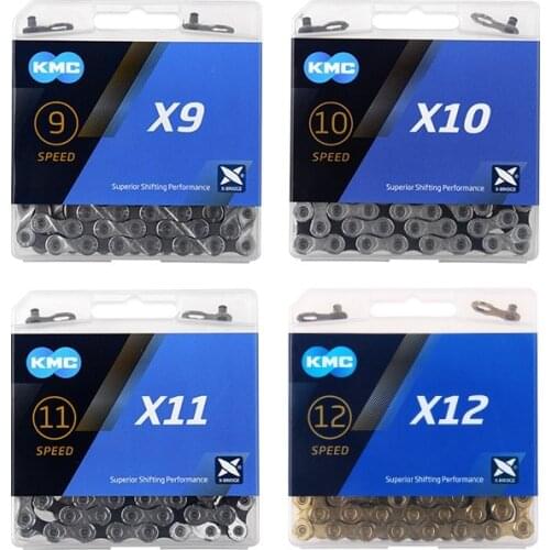 For KMC Bicycle Chains 9 10 11 12 Speed MTB Road Bike Chain 116 Links X8/X9/X10/X11.93 27 30 Speed Mounntain Bike Chain Part