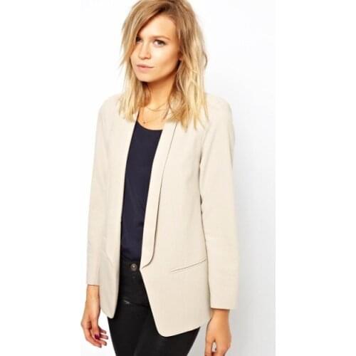 New Design Long Sleeve Custom made Slim Business Women Shawl Collar Fashion Office Lady Work Suits