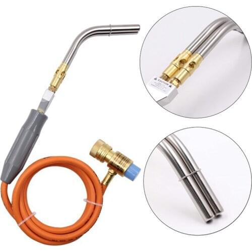 MAPP Torch Twin Tubes 1.5m Hose for Brazing Soldering Welding HVAC Plumbing Gas Torch