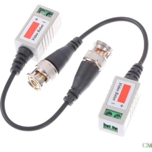 1Pair/Set CCTV Video Balun Twisted BNC Video Passive Twisted Pair Transmitter