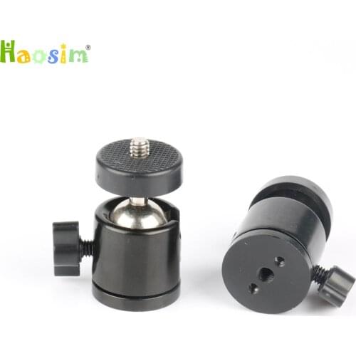 10pcs/lot Mini Ball Head 1/4" Mount for Camera Tripod for SB800 SB900 580EX II vidicon Flash