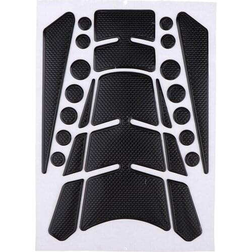 3D Carbon Fiber Look Motorcycle Sport Tank Gas Protector Pad Sticker Universal Fit