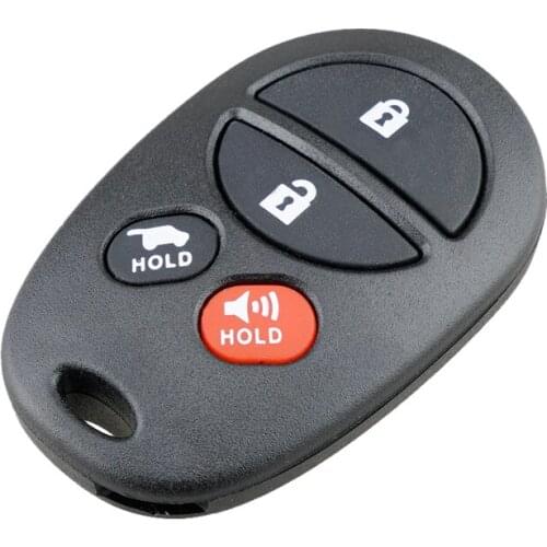 Car Key 4 Buttons Remote Control For Toyota Highlander Sequoia Sienna 315Mhz Original Car Remote Controls
