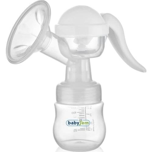 Babyjem Manual Breast Pump with Easy One-Hand Operation