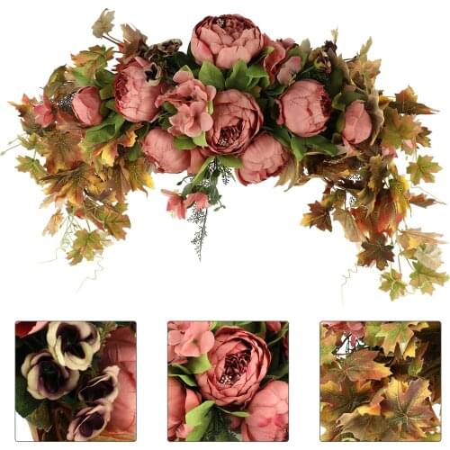 Flower Door Wreath Swag Artificial Wreaths Festival Decor 1 Pc Garland