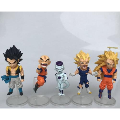 BANDAI Dragon Ball Action Figure Wcf Series LC Fierce Fighting Legend Frieza Kuririn Vegetajv Ornament Model Toy