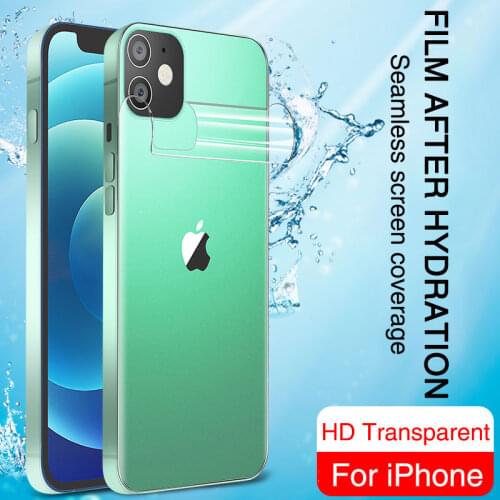 Full Cover Back Hydrogel Film For iPhone 11 12 Pro Max Curved Screen Protector Protective Film On iphone XS X XR 7 8 Not Glass