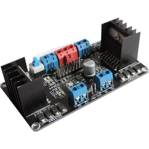 L298NS four DC motor drive template MCU smart car driver