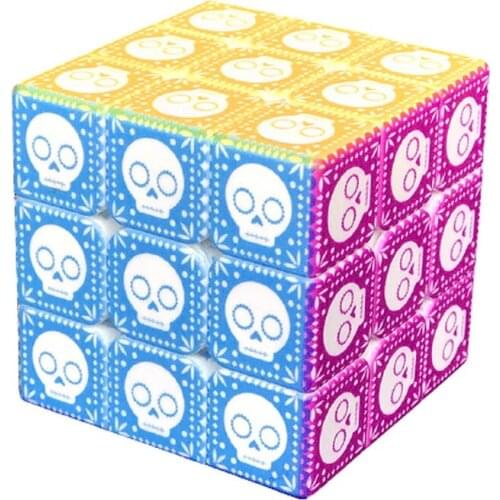 Magic Cube Magnetique UV Printing Skull Neo Cube Anti Stress Toy Stress Reliever Toys Puzzle Cube Speed Cubes Creative Gift