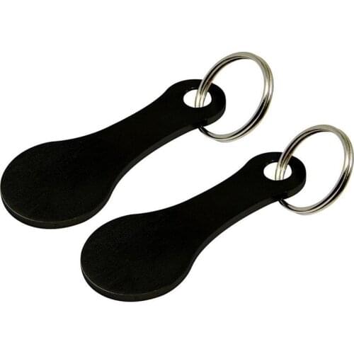 2Pcs Metal Shopping Trolley Token Keyrings Shopping Trolley Removers For Chains Decorative Alloy Key Ring Coin Holder Keychain