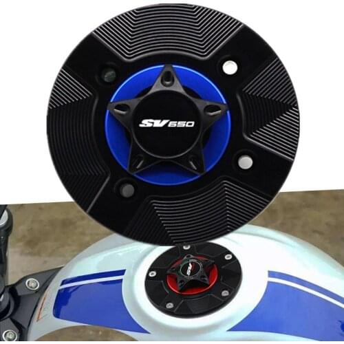 For SUZUKI SV650 sv650 1999-2002 2000 2001With Logo Motorcycle Gas Fuel Tank Cap Cover CNC Aluminum Fuel Tank Cap Accessories