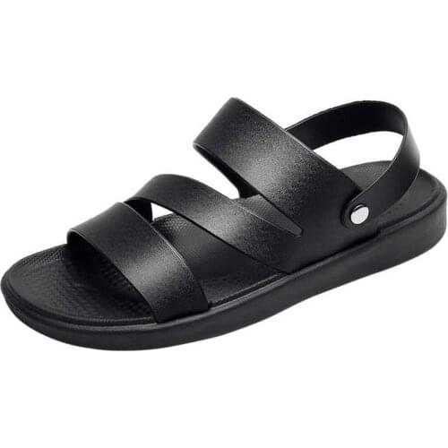 Mens Shoes Summer Classic Artificial Leather Slippers Sandals Outdoor Designer Leisure Garden Beach Zapatos De Hombre Large 45