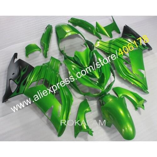 Fairings Bodywork For Kawasaki ZX-14R 2012 2013 2014 2015 ZX14R ZX 14R ZZ-R1400 12-15 Green Fairing Kit (Injection Molding)