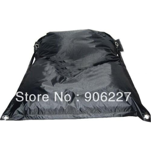 The original !! outdoor buggle up BLACK chair, strong belt bean bags, camping beanbag chair - free shipping