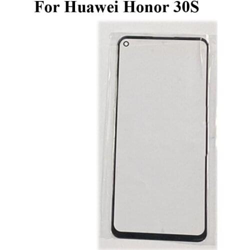2PCS For Huawei Honor 30S TouchScreen Touch panel Digitizer For Honor 30 S Touch Screen Glass panel Without Flex Cable Honor30s
