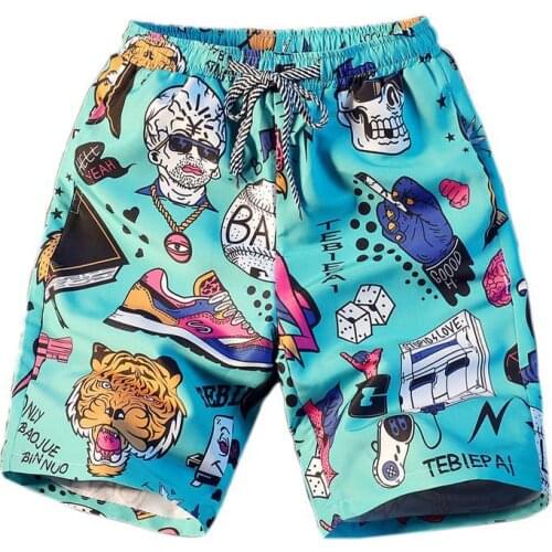 2021 Summer New Men Short 16 Style Men Fashion Beachwear Camouflage Print Quick Dry Shorts Drawstring Sportwear Mens Shorts