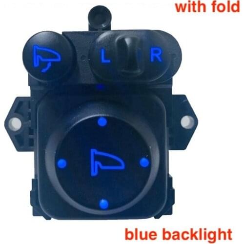 Blue backlight for Honda Accord CRV Jade crider Odyssey Civic XRV vezel rearview Reversing Mirror Folding Switch