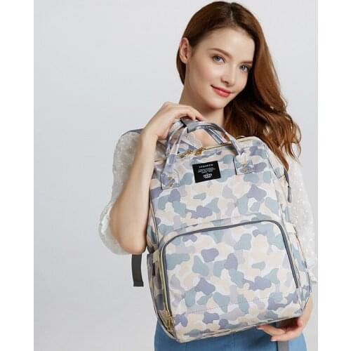 Mummy Maternity Nappy Diaper Bag Large Capacity Baby Care Wet Bag Mother Bags Camouflage Nappy Changing Backpack