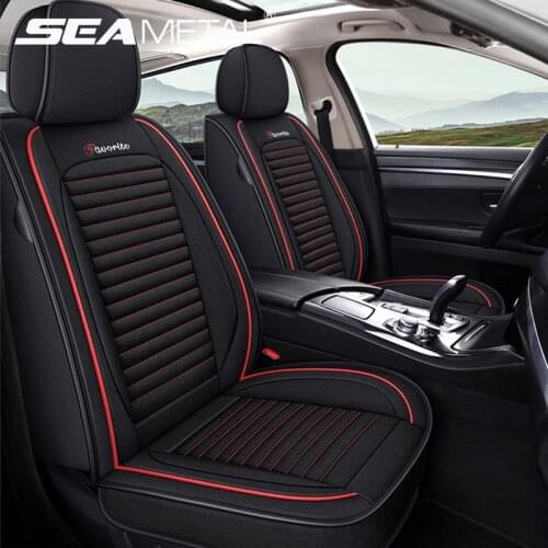 Flax Car Seat Cover Universal Auto Seats Protector Covers Vehicles Seats Edge Surround Protect Full Wrapping Bottom Accessori
