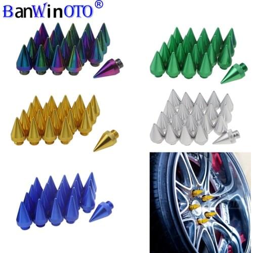 12x1.5 Universal Aluminum Extended Tuner Wheels Spikes Spear Rims Lug Nuts Racing JDM Style Car Styling Tunning 20pcs/set