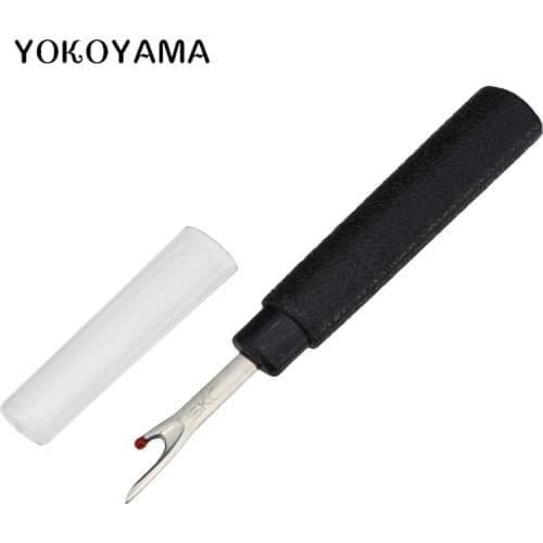 YOKOYAMA 1PCS Sewing Thread Cutter Black Non-Slip Handle Craft Seam Ripper Stitch Unpicker Needle Arts Sewing Cross-Stitch Tools