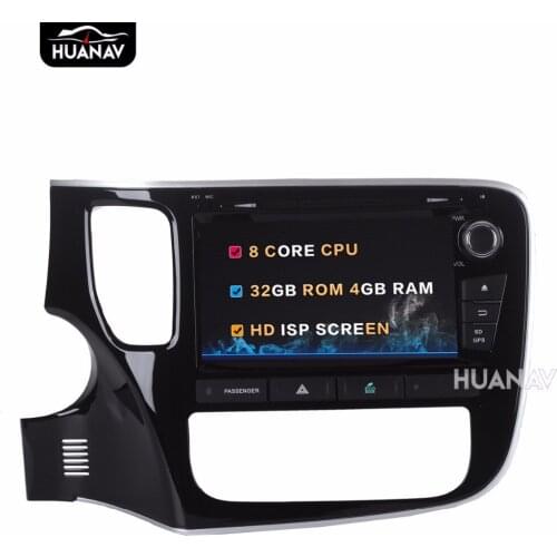 8" Car DVD GPS Navigation Head Unit Pure 8 core Android8.0 Car DVD player GPS navigation for Mitsubishi Outlander 2014-2017
