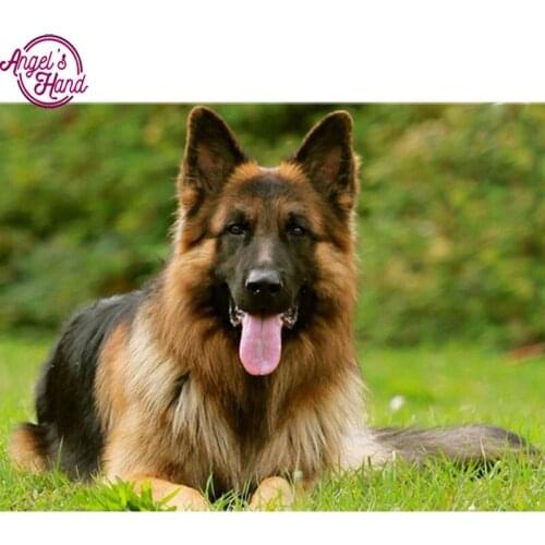 5D DIY Diamond Embroidery,Animal German Shepherd Dog Pet customization Diamond Painting,Cross Stitch,3D,Diamond Mosaic,Christmas