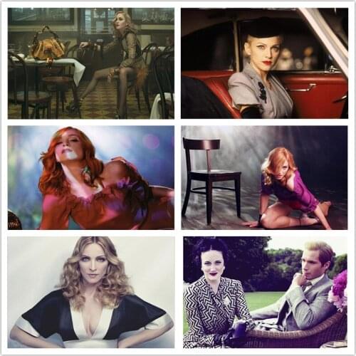 Diamond Painting 5d Elegant Madonna TV Show Cross Stitch Kit Diamond Embroidery Mosaic Rhinestone Character Home Decoration Gift