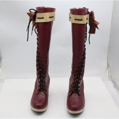 Violet Evergarden Red Cosplay Shoes Boots Halloween Carnival Party Costume Accessories For Women