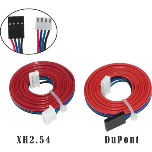 1PCS 1M DuPont Line Two-Phase XH2.54 4pin to 6pin Terminal Motor Connector Cables for Nema 42 Stepper Motor 17HS4401 17HS4023