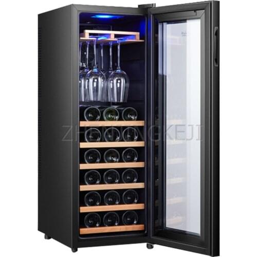 Red Wine Cabinet Electronic Constant Temperature Moisturizing Home Ice bar 30 packs Hanging cup Tea Refrigeration Wind Cooling