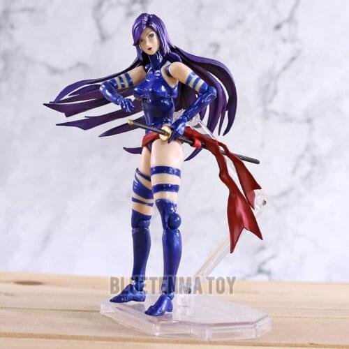 Marvel X MEN Psylocke Elizabeth Betsy Braddock Action Figure KOs Revoltech 010 Complex Amazing Yamaguchi Katsuhisa Toys Doll
